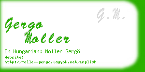 gergo moller business card